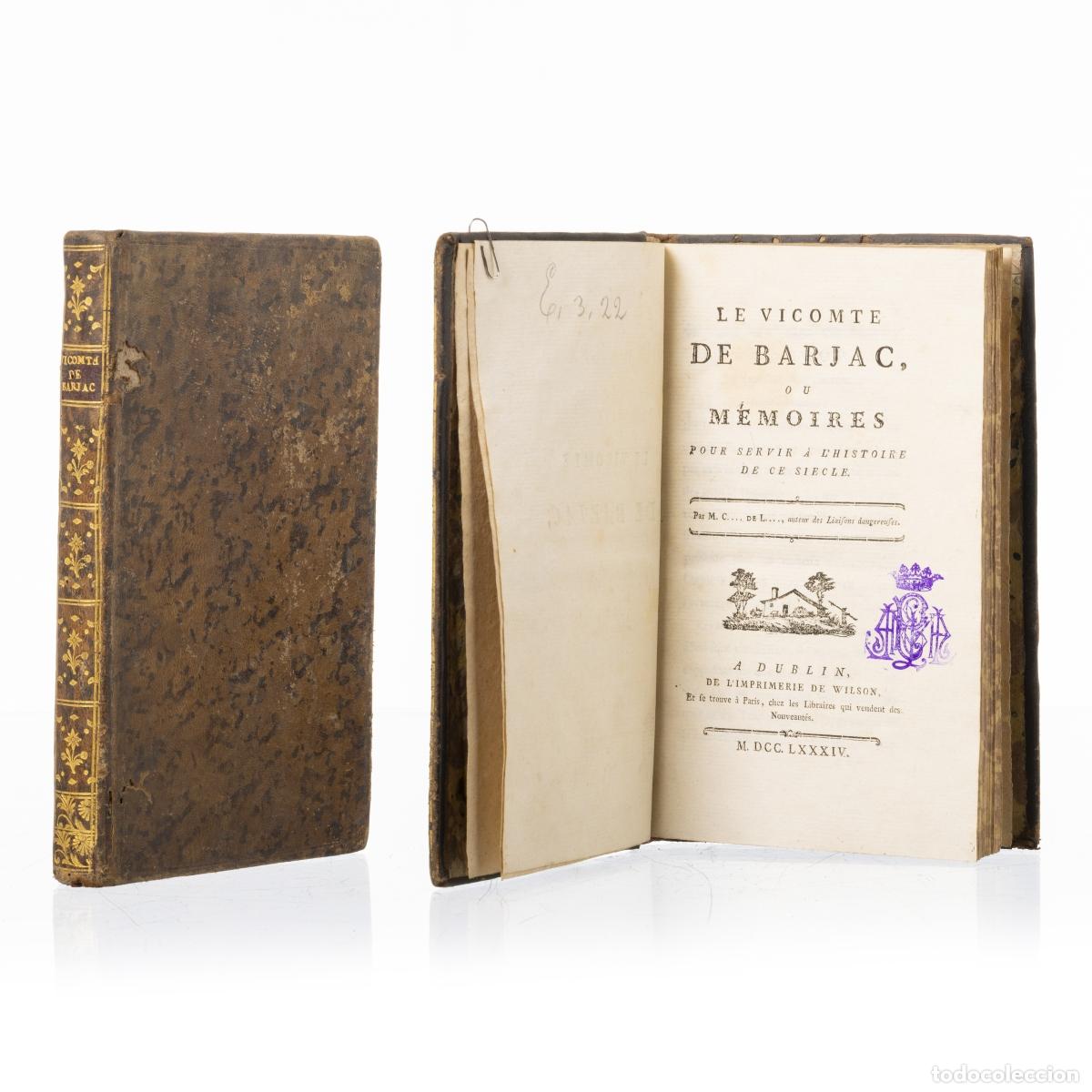 B&uuml;cher: Libros - Luchet; Jean-Pierre-Louis de La Roche du Maine - El vizconde de Barjac o M&eacute;moires