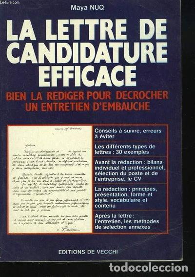 Libros: La lettre de candidature efficace- 9782732819037