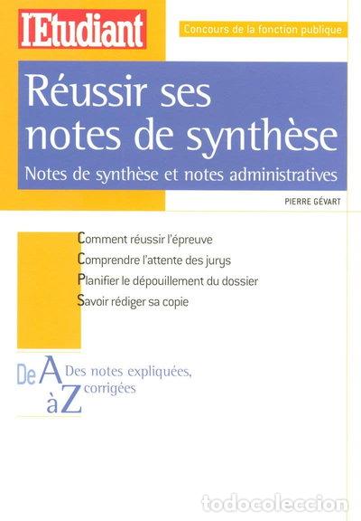 Libros: R&eacute;ussir ses notes de synth&egrave;se- 9782846247986