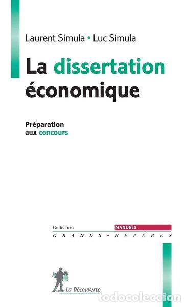 B&uuml;cher: La dissertation &eacute;conomique- 9782707181879