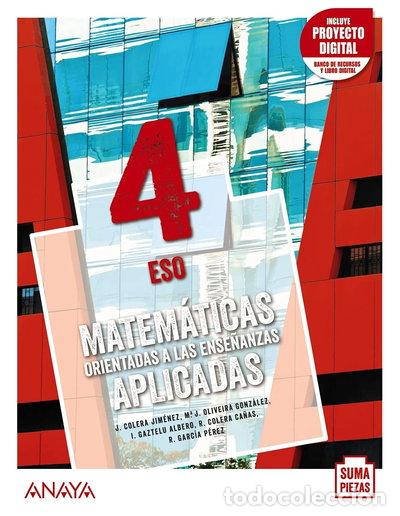 books: Matem&aacute;ticas orientadas a las Ense&ntilde;anzas Aplicadas 4- 9788469879412