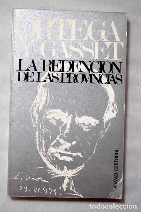 Libros: La redenci&oacute;n de las provincias.- Ortega y Gasset, Jos&eacute;