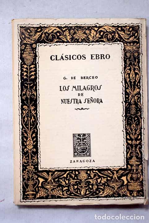 B&uuml;cher: Milagros de Nuestra Se&ntilde;ora.- Gonzalo de Berceo