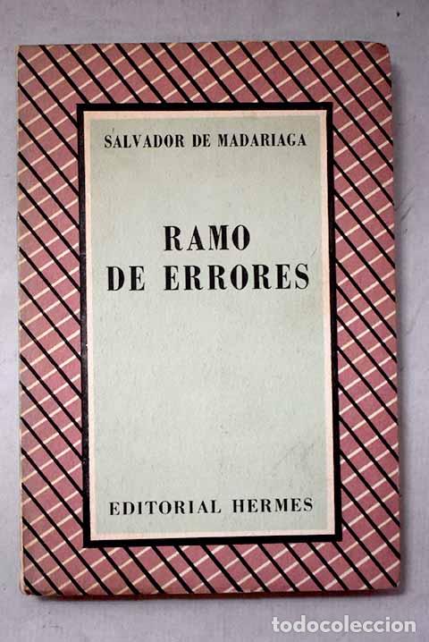 Libri di seconda mano: Ramo de errores: Madariaga, Salvador de.- Madariaga, Salvador de