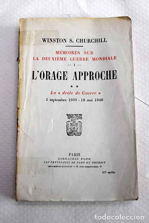 Libros: La deuxieme guerre mondiale, tome I, vol. 2.- Churchill, Winston