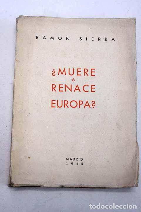 Livres: &iquest;Muere o renace Europa?.- Sierra, Ram&oacute;n