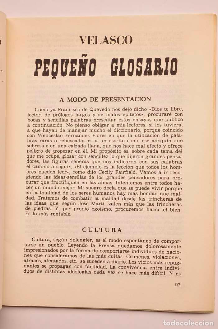 Libros: Peque&ntilde;o glosario - VELASCO - Foto 2