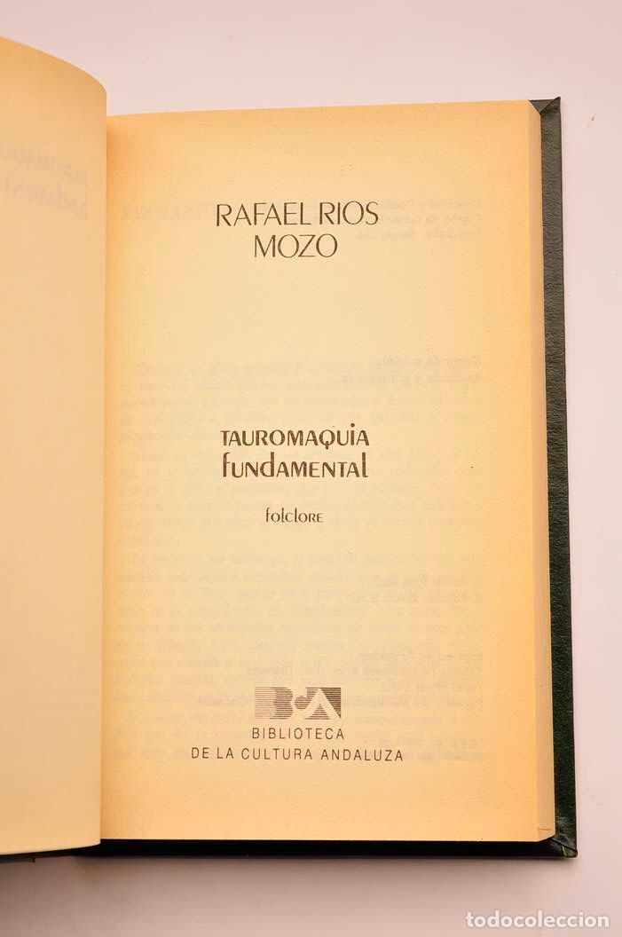Libros: Tauromaquia fundamental - R&Iacute;OS MOZO, Rafael - Foto 2