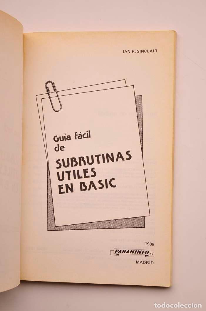 Libros: Guia f&aacute;cil de subrutinas &uacute;tiles en BASIC - L&Oacute;PEZ-BAISSON, Cristina - Foto 2