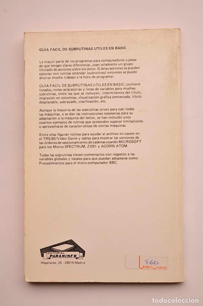 Libros: Guia f&aacute;cil de subrutinas &uacute;tiles en BASIC - L&Oacute;PEZ-BAISSON, Cristina - Foto 3