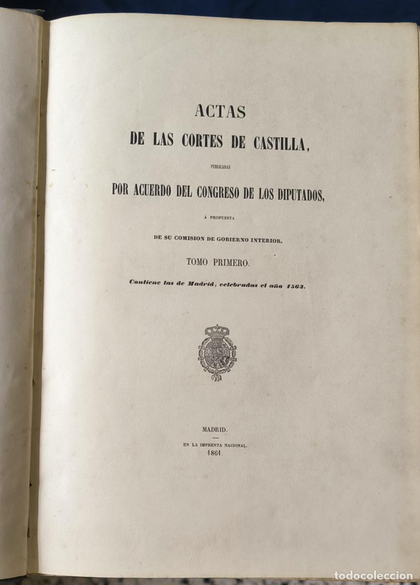 B&uuml;cher: Actas de las Cortes de Castilla. (Publicadas por acuerdo del Congreso de los Diputados, a propuesta
