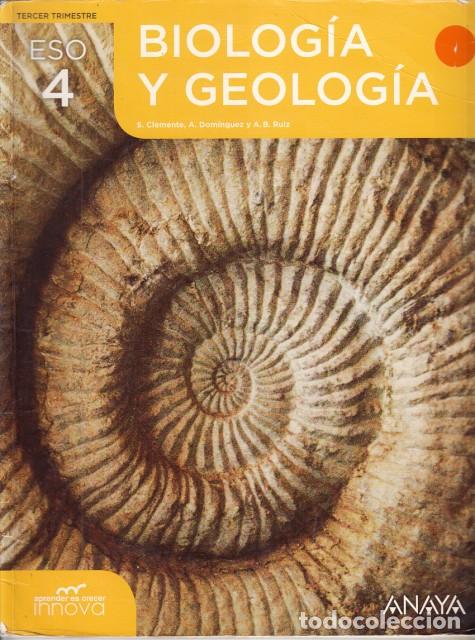 Livres: BIOLOG&Iacute;A Y GEOLOG&Iacute;A 4 ESO. TERCER TRIMESTRE - CLEMENTE, S.; DOM&Iacute;NGUEZ, A. Y OTROS