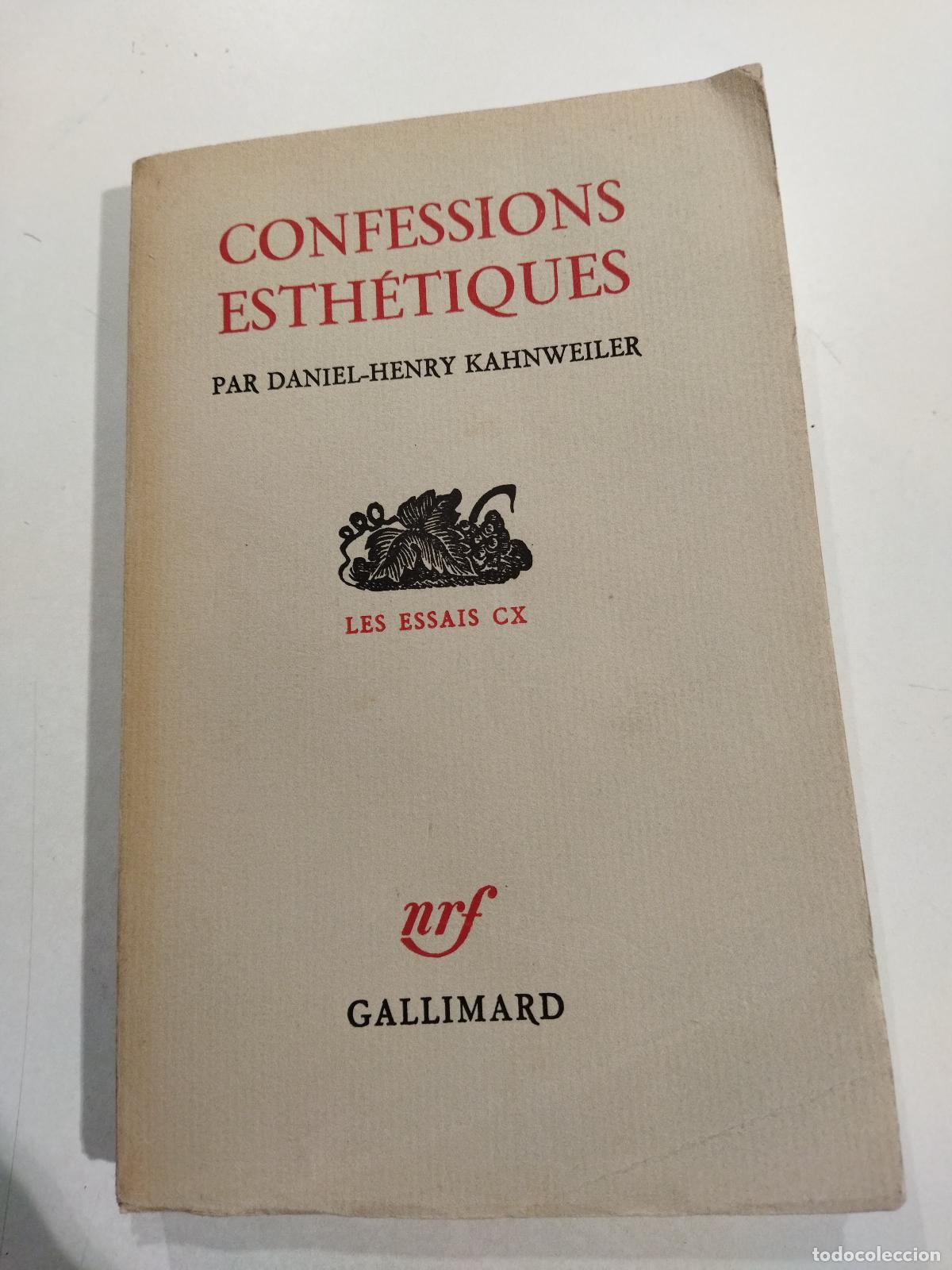 Libri di seconda mano: CONFESSIONS ESTHETIQUES - KAHNWEILER, DANIEL-HENRY