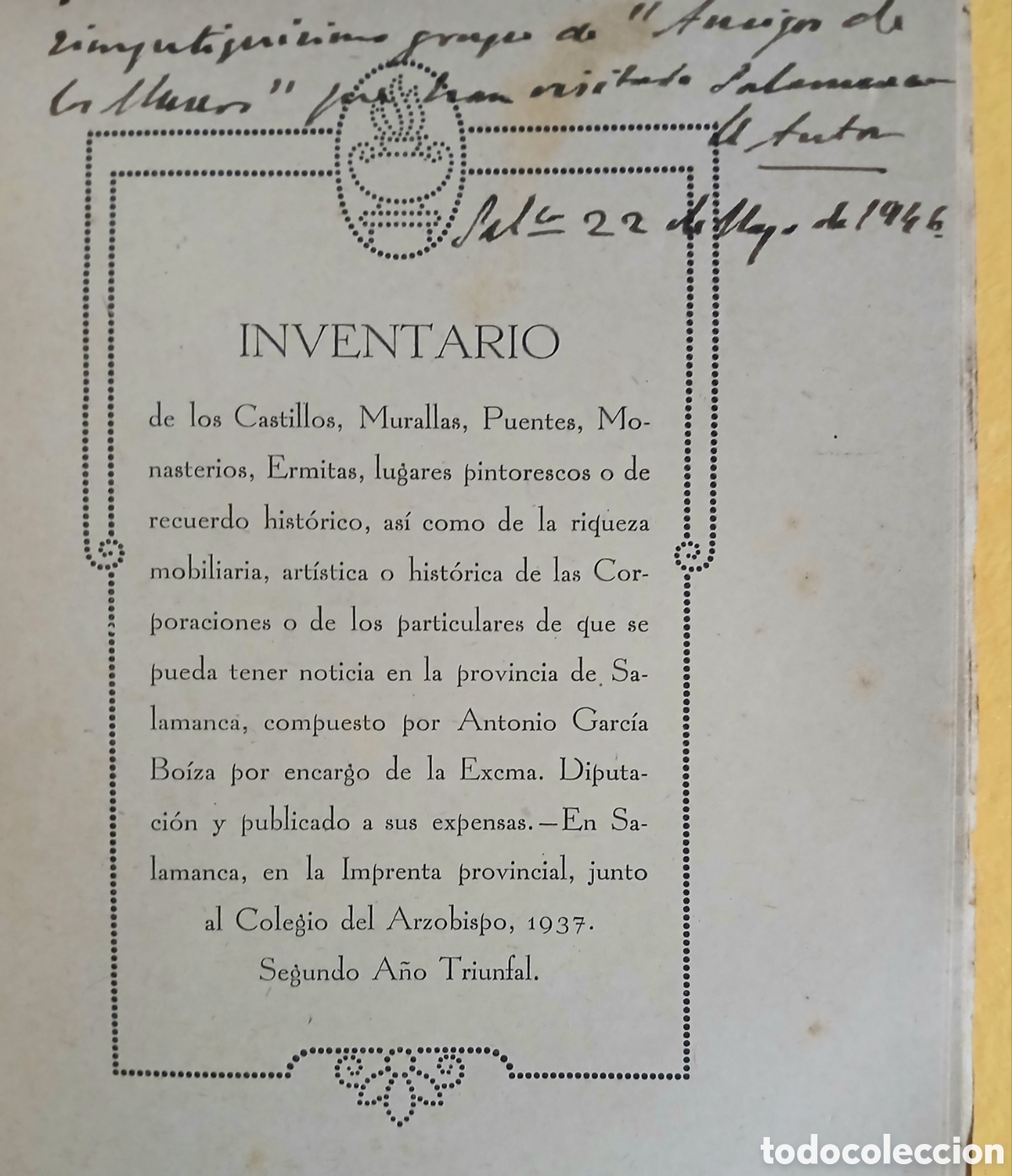 Libros: Inventario de los castillos, murallas, puentes... - Foto 2