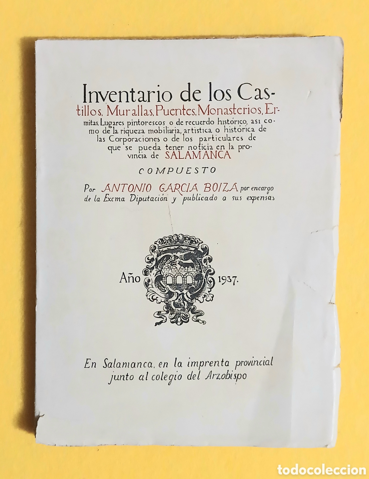 Libros: Inventario de los castillos, murallas, puentes...