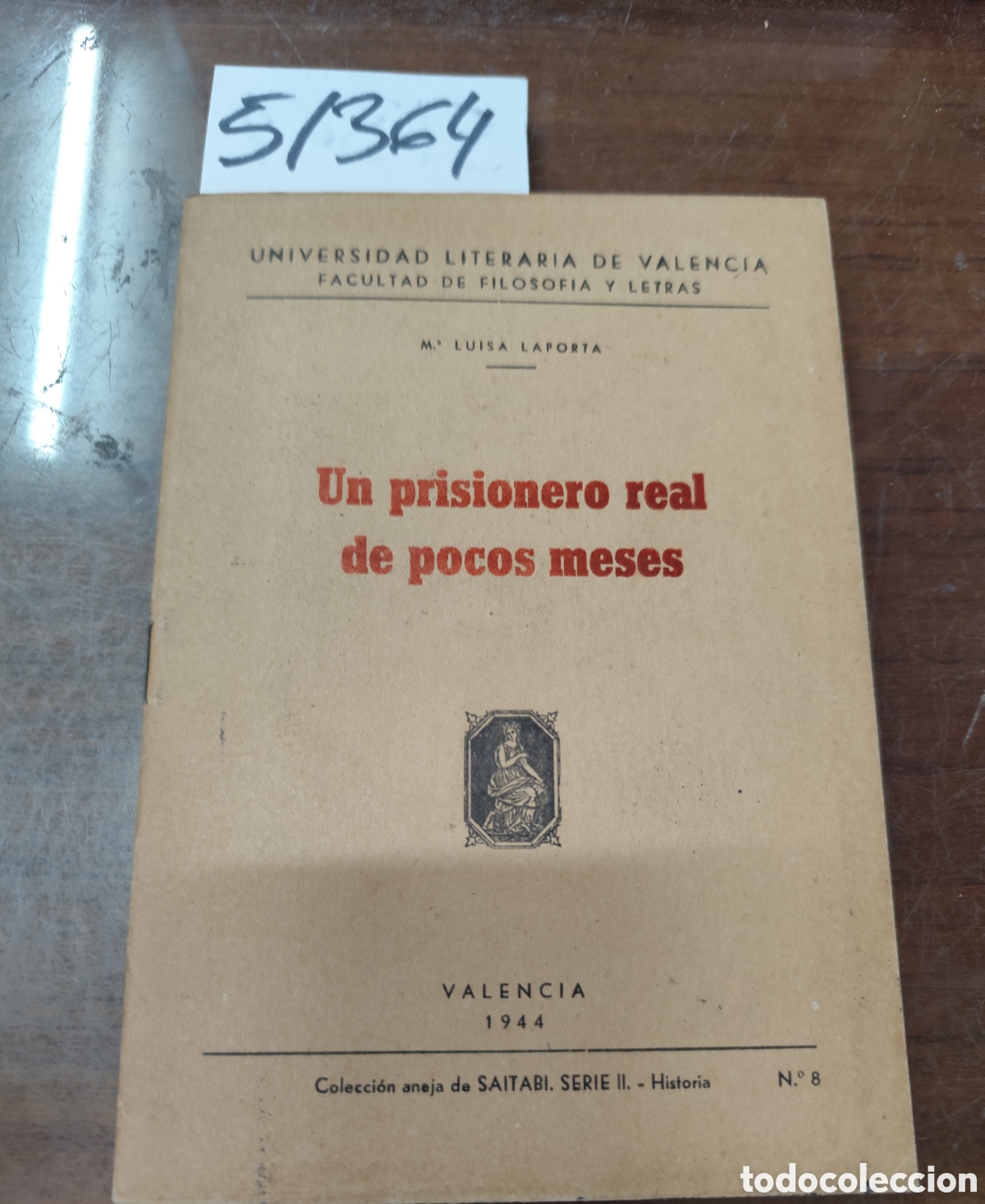 Livros em segunda m&atilde;o: UN PRISIONERO REAL DE POCOS MESES. Colecci&oacute;n anejo Saitabi. Serie II. Historia n&ordm; 8. 1&ordf; Edici&oacute;n. A&ntilde;o
