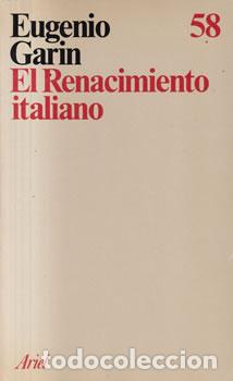 books: El Renacimiento italiano - Eugenio Garin