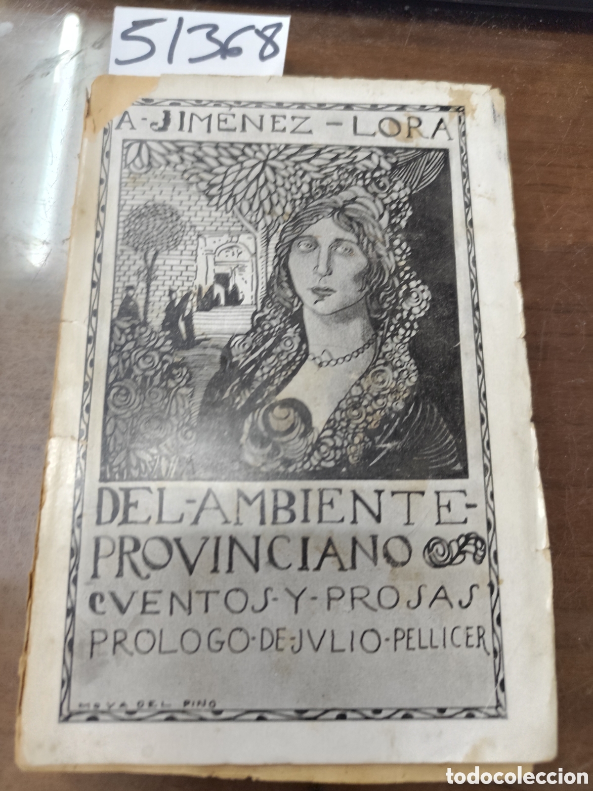 Livros em segunda m&atilde;o: DEL AMBIENTE PROVINCIANO. Cuentos y prosas. 1&ordf; Edici&oacute;n. &ntilde;o 1912 - JIMENEZ LORA,A.