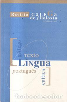 Libros: Revista galega de filolox&iacute;a, 4 - VV.AA