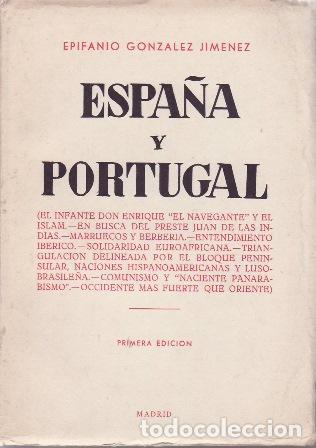 Libros: GONZ&Aacute;LEZ JIM&Eacute;NEZ, Epifanio.- - Espa&ntilde;a y Portugal.