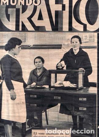 Libros: MUNDO GR&Aacute;FICO.- Revista popular ilustrada. A&ntilde;o XXIII. N&ordm; 1121. Director Jos&eacute; L. Camp&uacute;a. En portada: