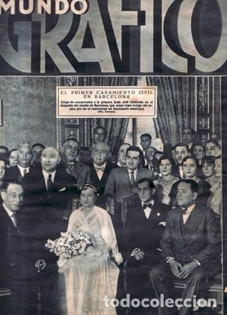 B&uuml;cher: MUNDO GR&Aacute;FICO.- Revista popular ilustrada. A&ntilde;o XXII. N&ordm; 1092. Director Jos&eacute; L. Camp&uacute;a. En portada: E