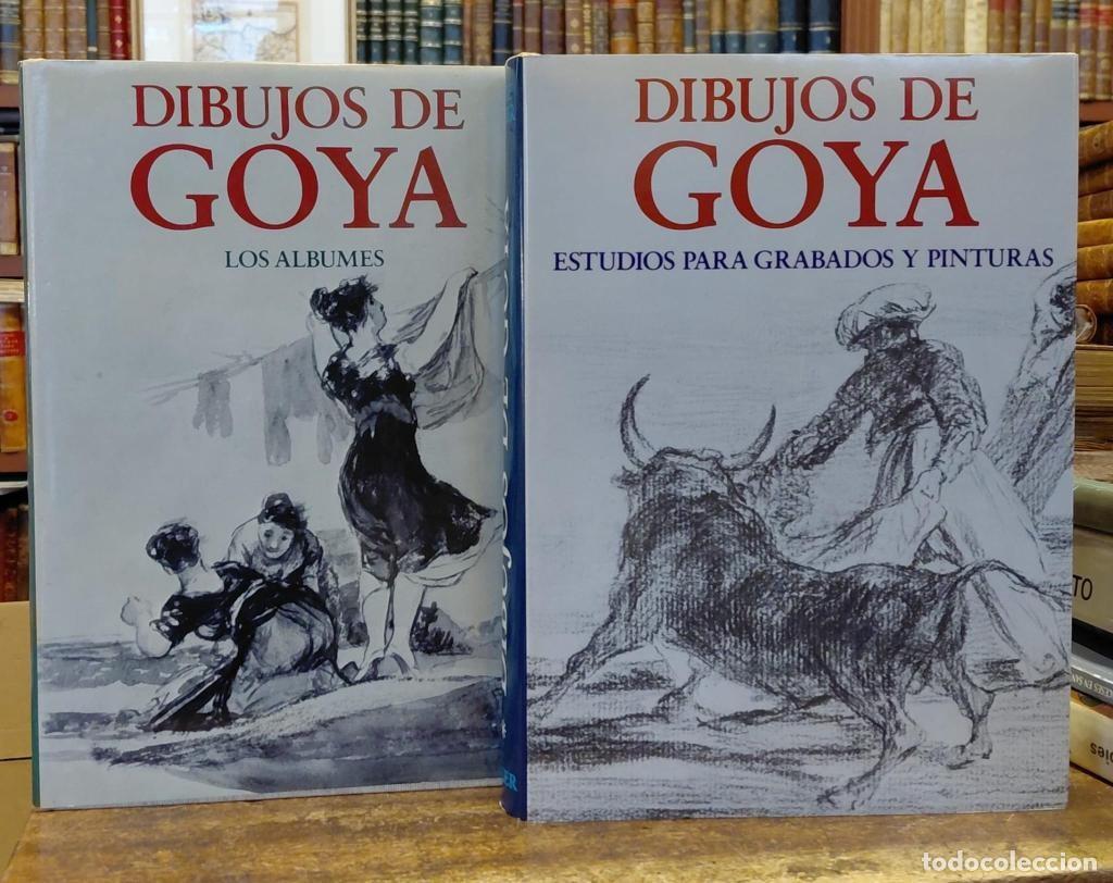 B&uuml;cher: DIBUJOS DE GOYA. Dibujos de Goya. Tomo I: Los Albumes. Prefacio de Xavier de Salas. Tomo II: Estudio