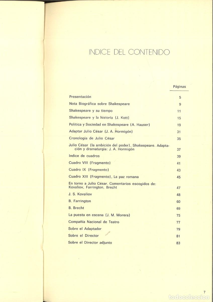 Libros: JULIO CESAR (LA AMBICI&Oacute;N DEL PODER). Shakespeare - Foto 3