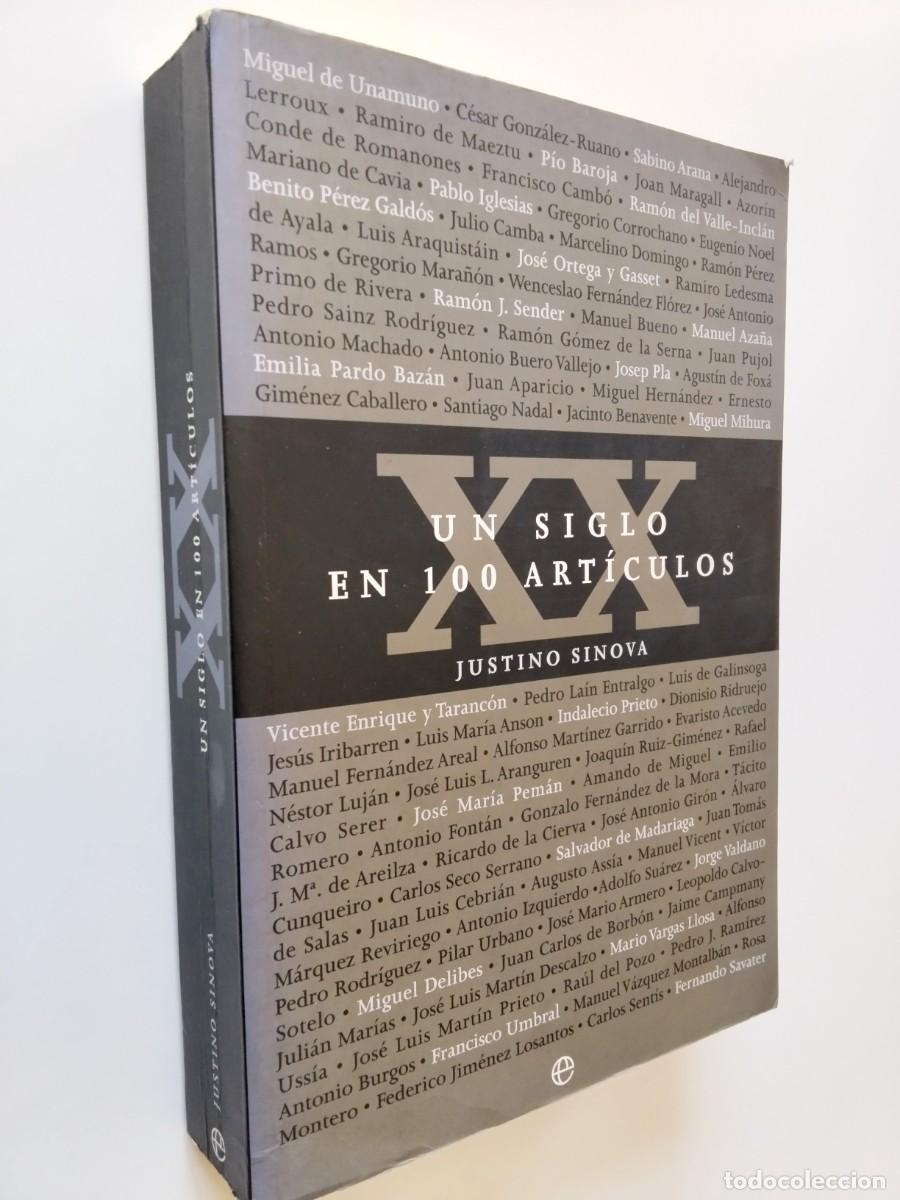Livros em segunda m&atilde;o: VV. AA. (Edici&oacute;n de Justino Sinova) - Un siglo en 100 art&iacute;culos