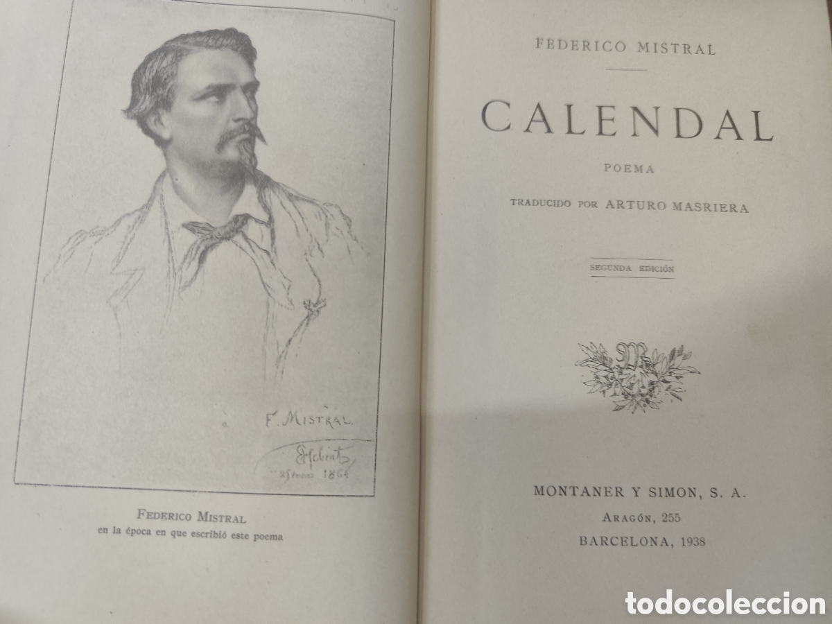 Libros: CALENDAL. Poema. A&ntilde;o 1938 - MISTRAL,Federico