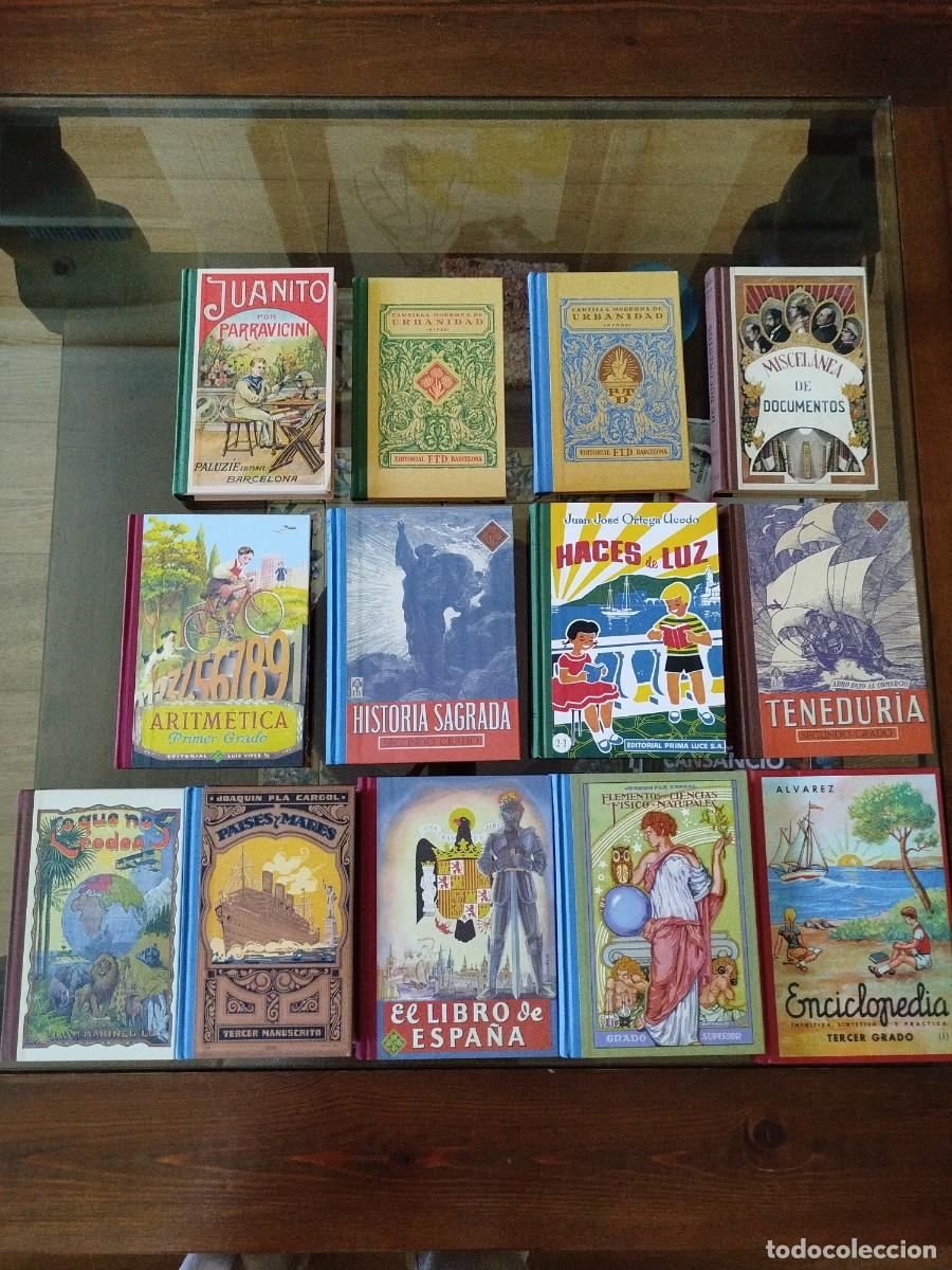 Libros: Lote 13 bonitos facs&iacute;miles enciclopedias y manuales a&ntilde;os 30-60 diversas materias