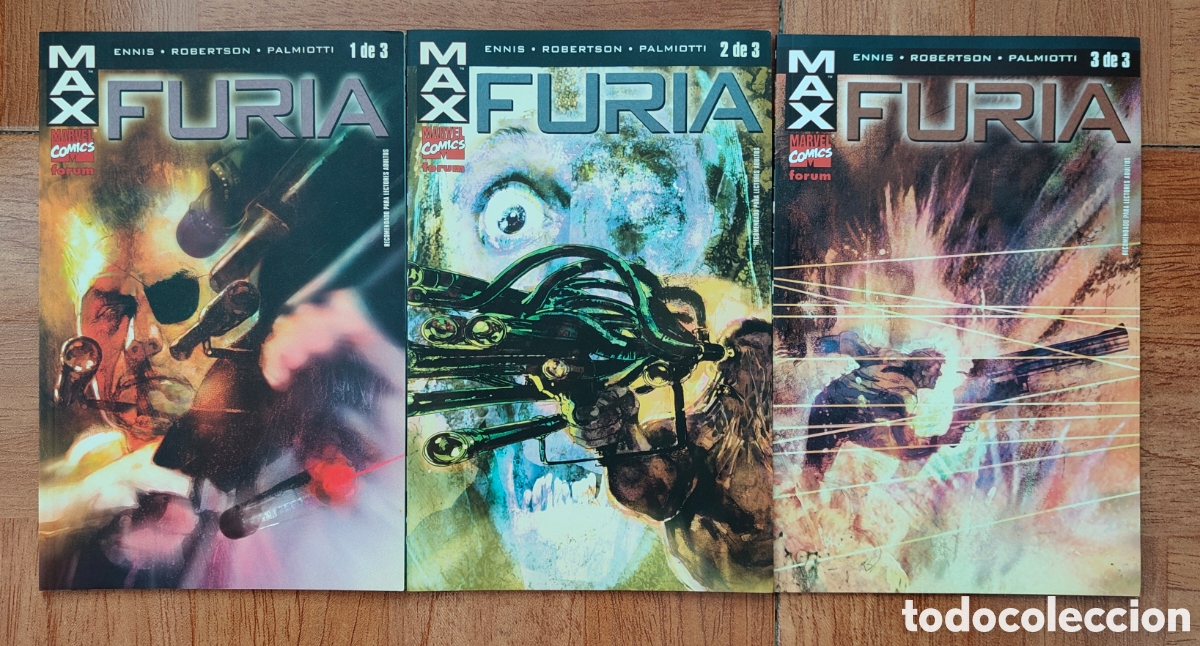 B&uuml;cher: Max: Furia � 3 N&uacute;meros � Completa � F&oacute;rum - Ennis / Robertson / Palmiotti
