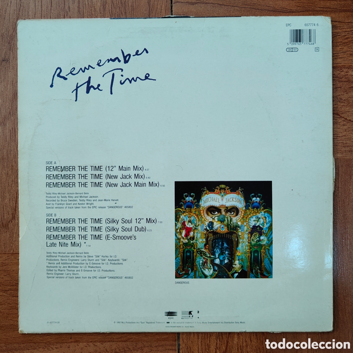 Libros: Remember the Time � Maxi Single � EPIC � 1992 - Michael Jackson - Foto 2