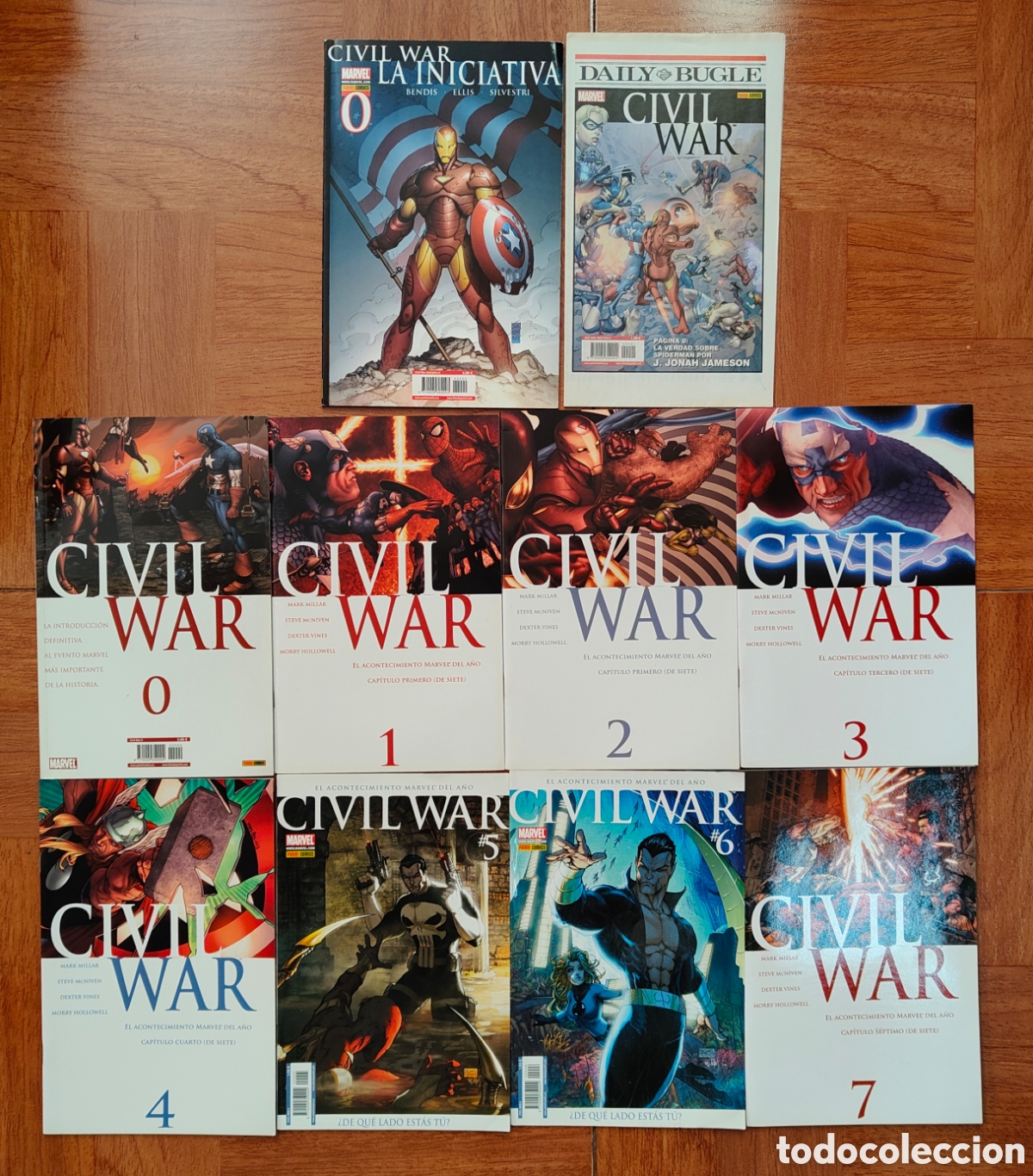 B&uuml;cher: Civil War � 8 N&uacute;meros (0 al 7) � Completa + Civil War la Iniciativa 0 + Checklist - VV. AA.