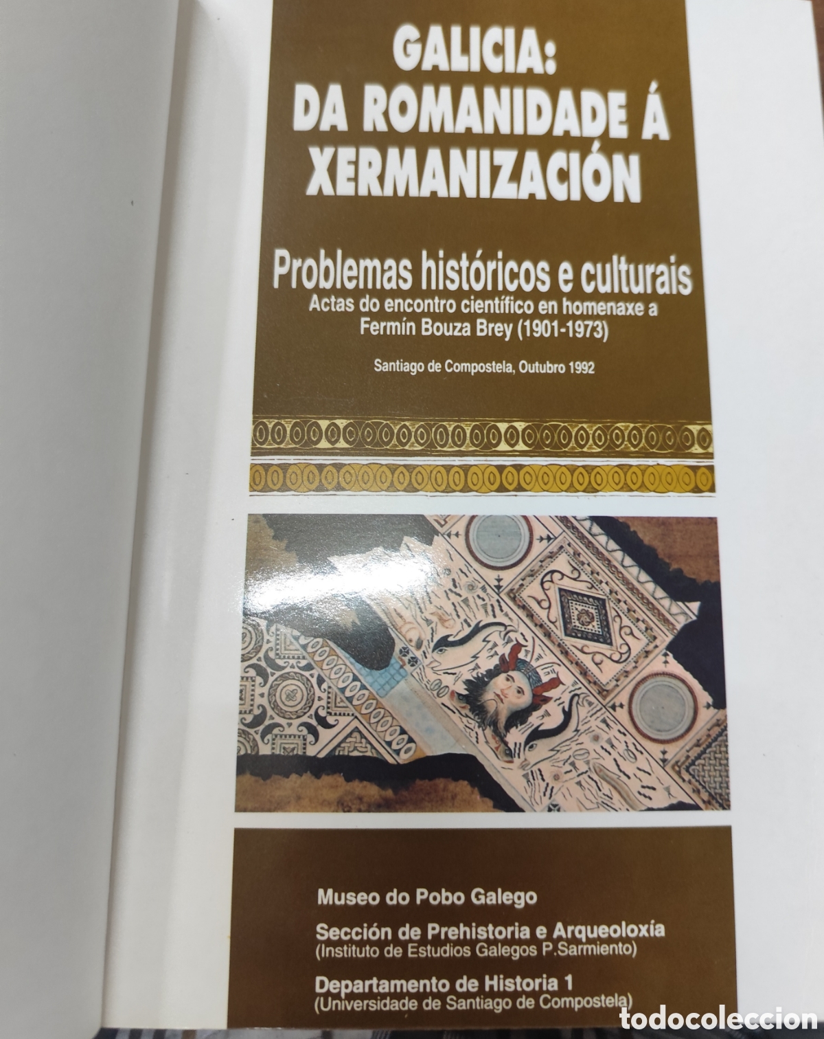 Libros: GALICIA DA ROMANIDADE A XERMANIZACION. Problemas hist&oacute;ricos e culturais