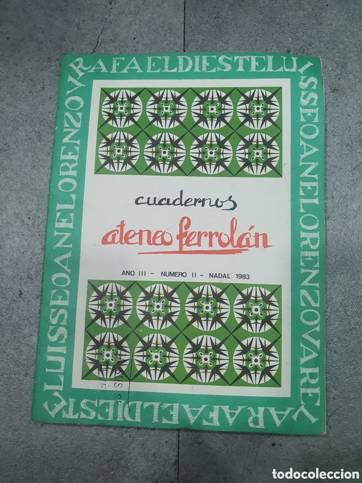 books: Cuadernos ateneo ferrol&aacute;n. Dieste, Seoane y Lorenzo Varela. (L98)