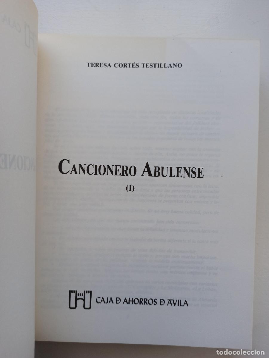 Libros: Cancionero abulense (I) - Teresa Cort&eacute;s Testillano - Foto 2