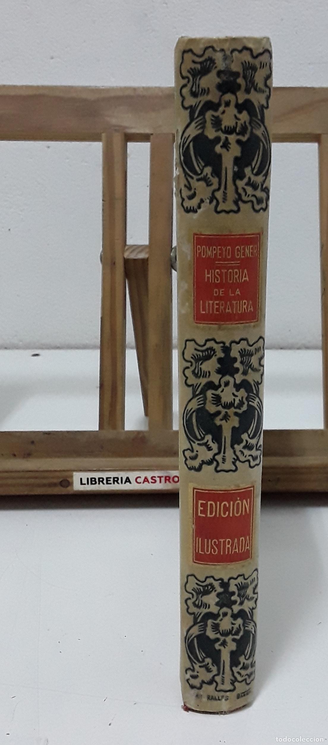 Libros: Historia de la literatura - Pompeyo Gener. - Foto 4