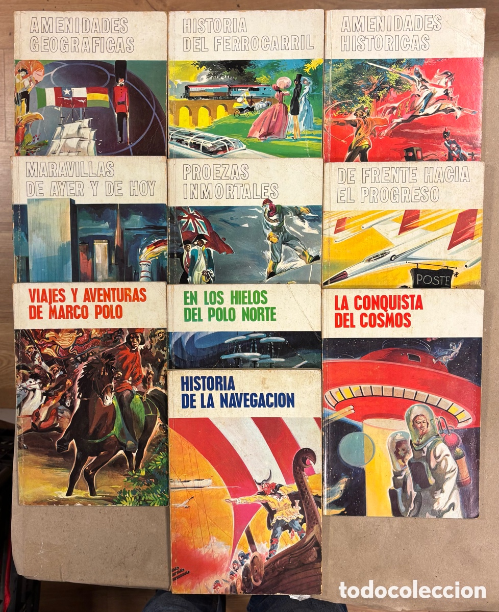 Libros: LOTE DE 10 LIBROS EDITORIAL CANT&Aacute;BRICA (A&Ntilde;OS 60): AMENIDADES GEOGR&Aacute;FICAS, HISTORIA DEL FERROCARRIL,.