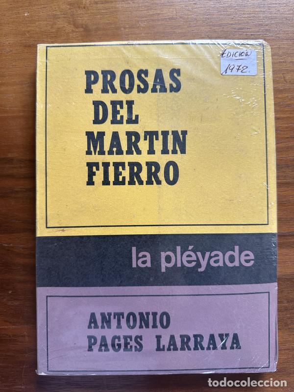 Libros: Prosas del Martin Fierro - Pages Larraya Antonio - Foto 1