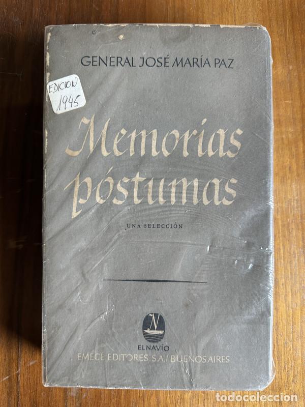 Libros: Memorias postumas - Paz Jose Maria - Foto 1