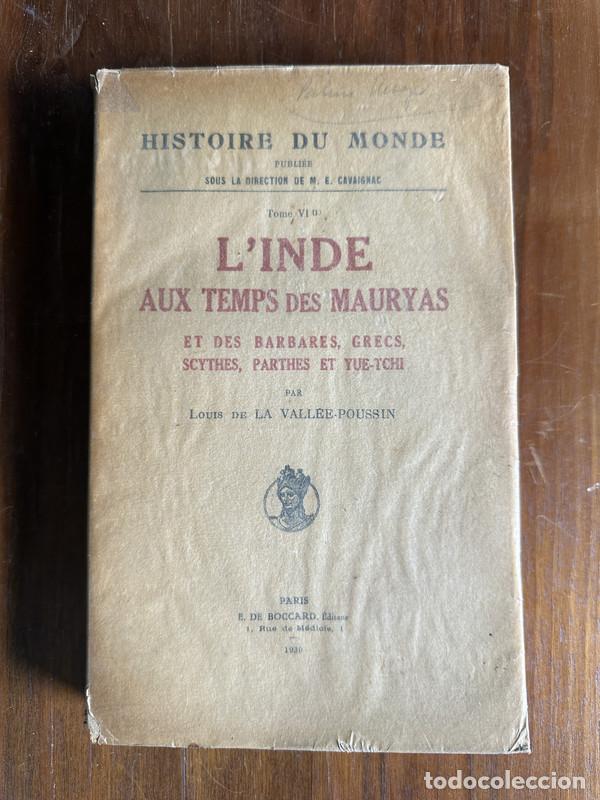 books: L'Inde aux temps des Mauryas - De La Vallee-Poussin Louis