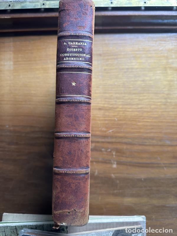 books: Digesto Constitucional Argentino - Carranza A.