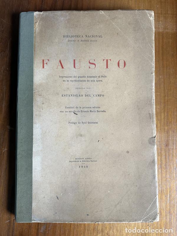 Libros: Fausto - Del Campo Estanislao - Foto 1