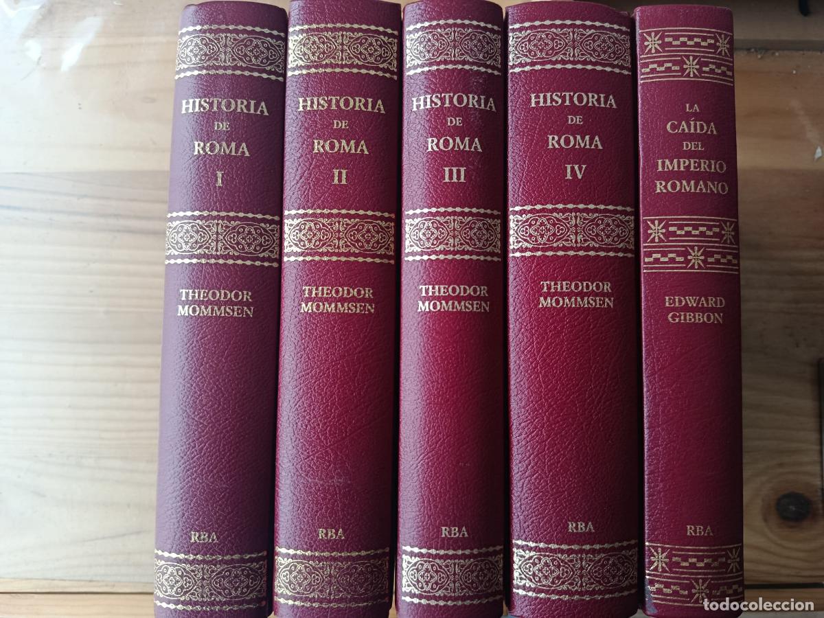 Libros: HISTORIA DE ROMA. 5 tomos. RBA - THEODOR MOMMSEN