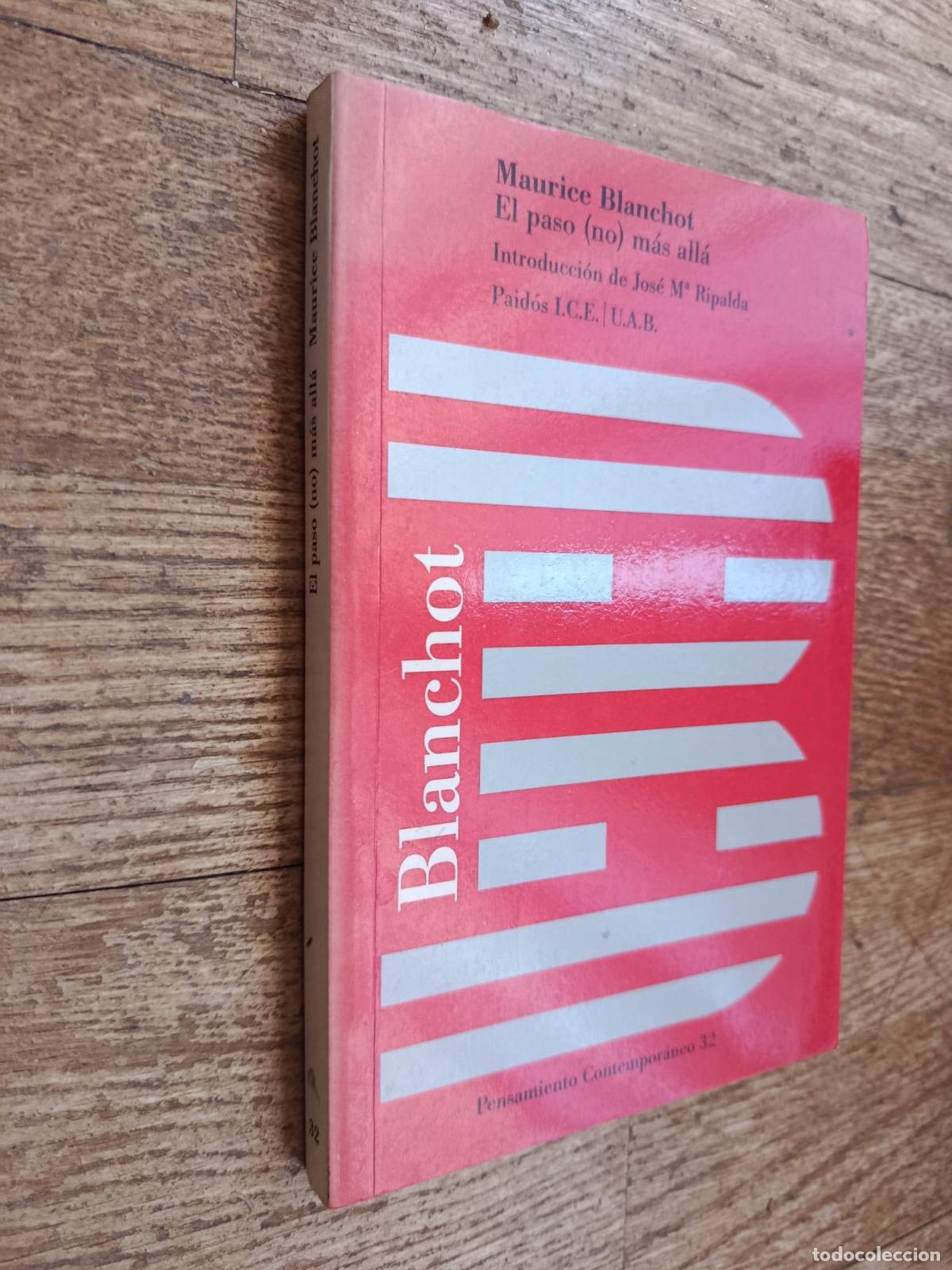 Libros: EL PASO (NO) MAS ALLA - Maurice Blanchot