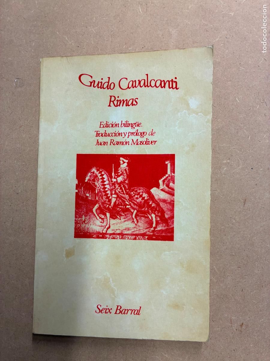 Livros em segunda m&atilde;o: RIMAS. (EDICI&Oacute;N BIL&Iacute;NG&Uuml;E). - GUIDO CAVALCANTI.