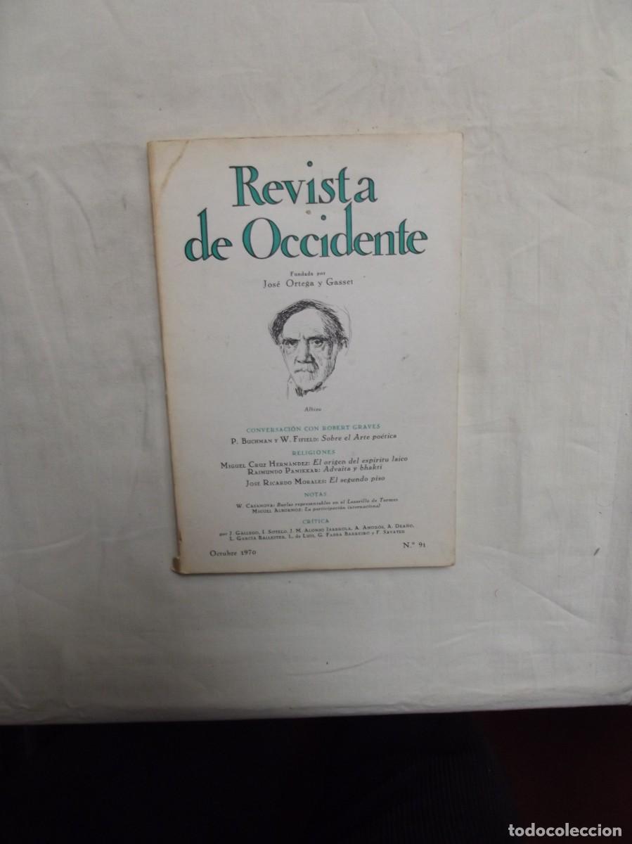 Libros: REVISTA DE OCCIDENTE N&ordm; 91 OCTUBRE DE 1970 - Foto 1