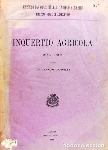 Libri di seconda mano: INQUERITO AGRICOLA 1887-1888.