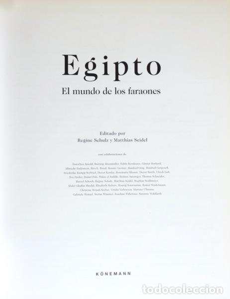 Libri di seconda mano: SCHULZ. (Regine) e Mathias Seidel. - EGIPTO, EL MUNDO DE LOS FARAONES.